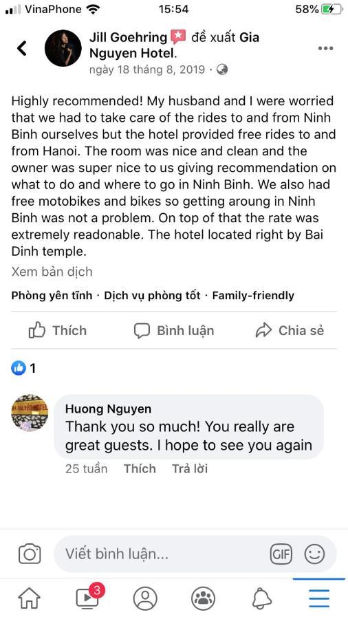 Gia Nguyen Hotel Ninh Bình Kültér fotó